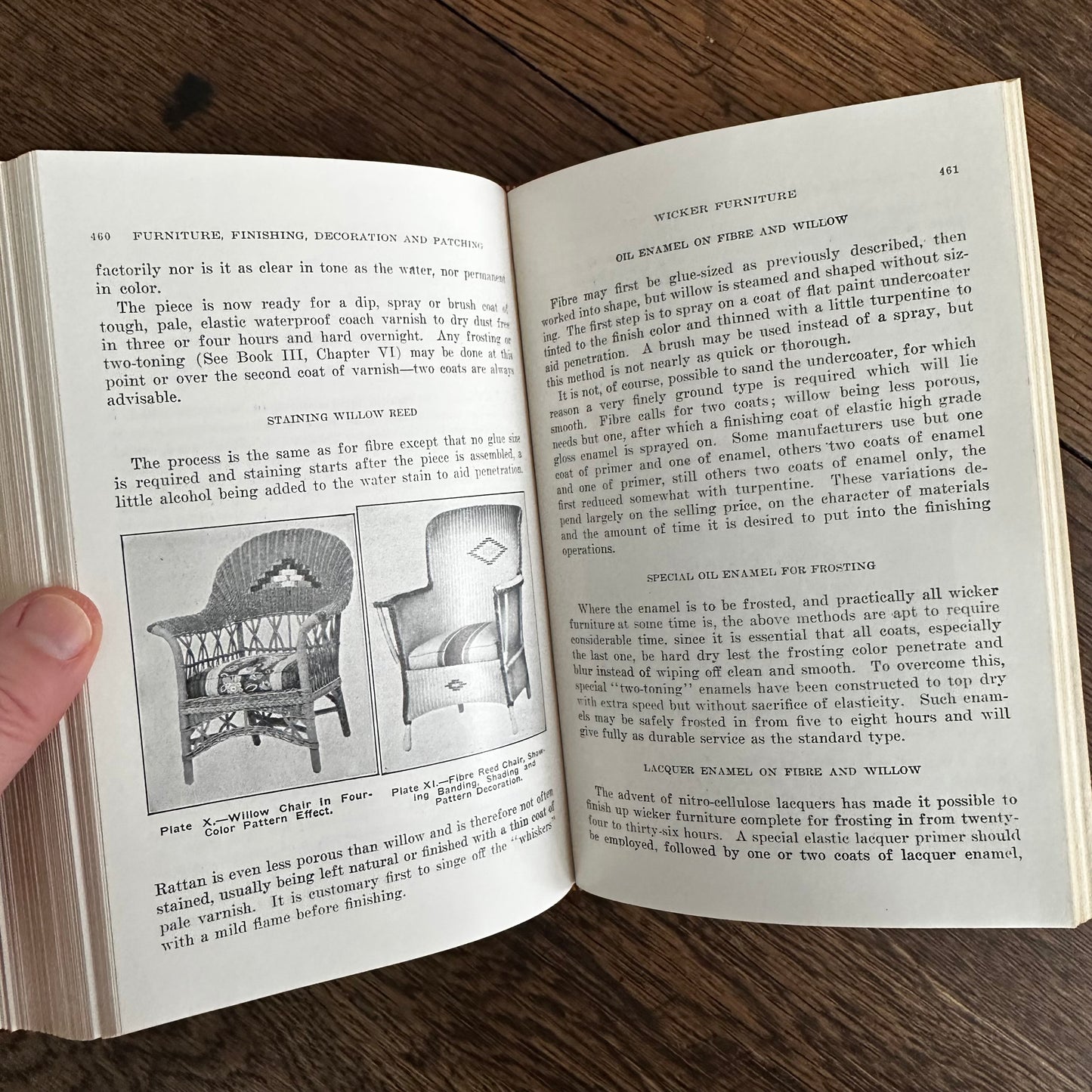 Furniture Finishing, Decoration & Patching, Pattou & Vaughn 1944 Hardcover Book