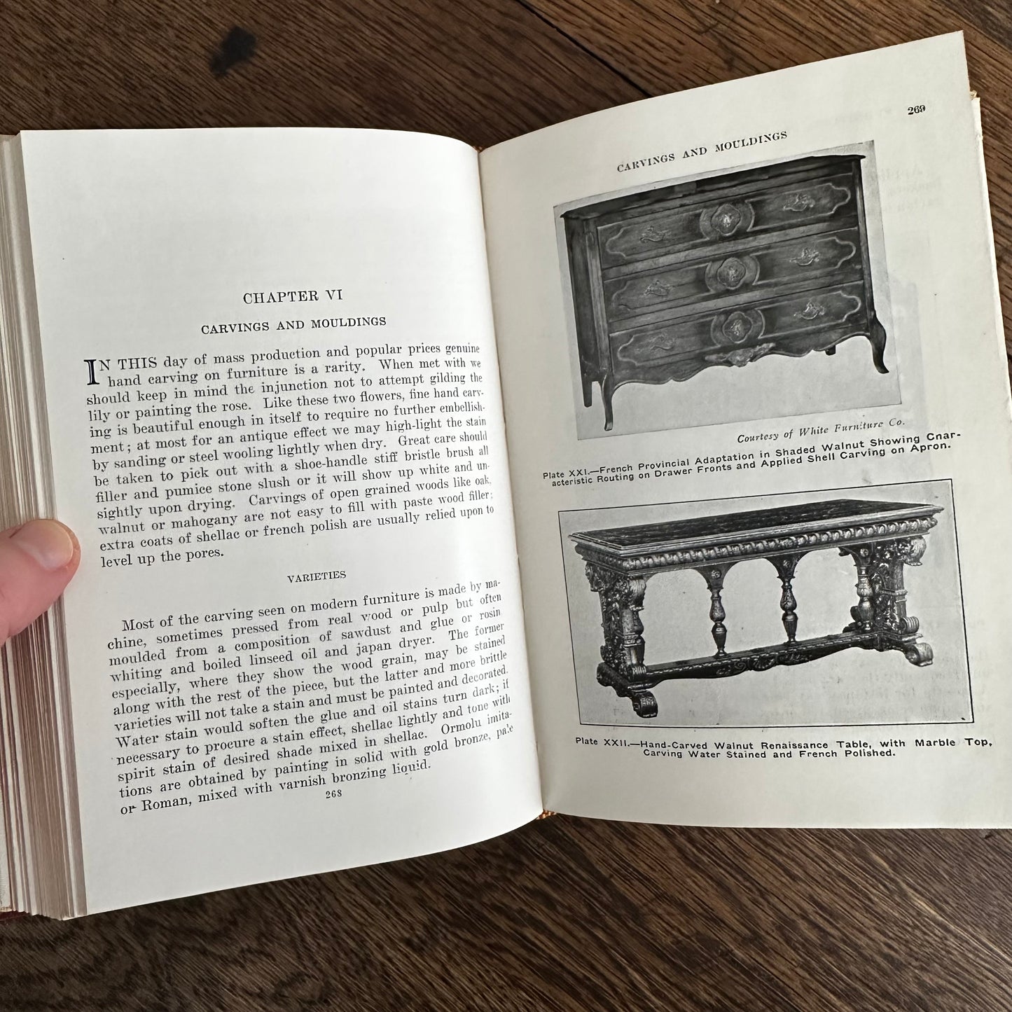 Furniture Finishing, Decoration & Patching, Pattou & Vaughn 1944 Hardcover Book