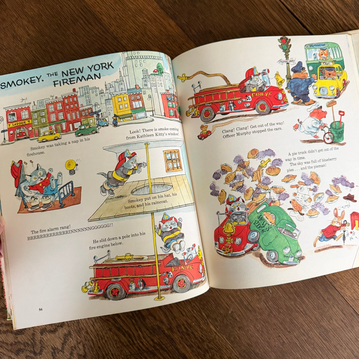 Richard Scarry Books Set of 2, Going Places & Fun with Words, 1971 Look & Learn Library, Golden Press