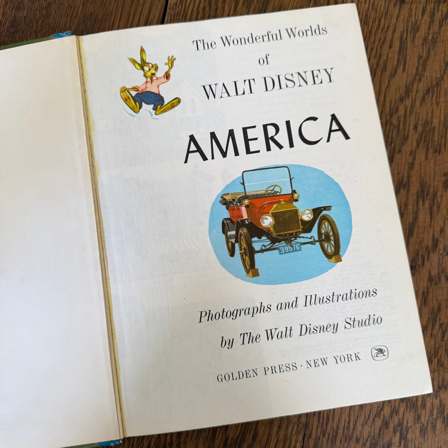 The Wonderful Worlds of Walt Disney: America 1965 Golden Press | Vintage Disney Illustrated Book 256 Pages Americana Travel Story Art Book