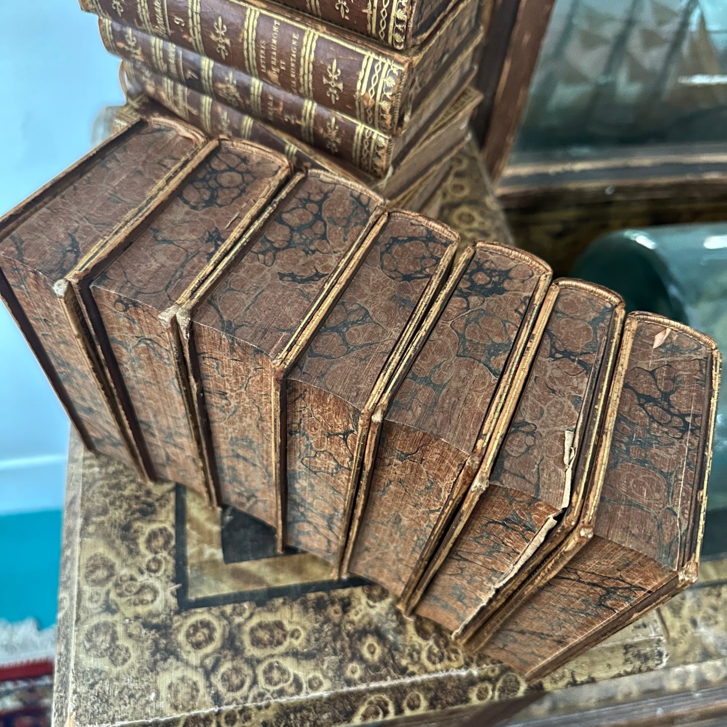 Œuvres de J.-J. Rousseau — Antique 1819 Paris Edition, Collected Works with Engravings - 16 of 20 Volumes