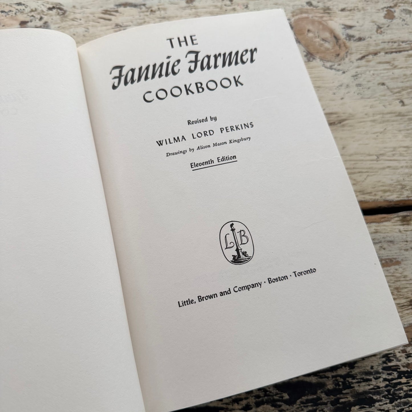 1965 The Fannie Farmer Cookbook 11th Edition | Little Brown Illustrated Classic Cookbook | Wilma Lord Perkins | Vintage Kitchen Reference