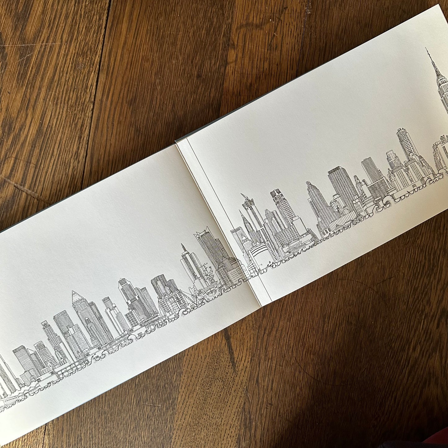 Manhattan Unfurled - Two 22ft. Panoramic Drawings - 2001