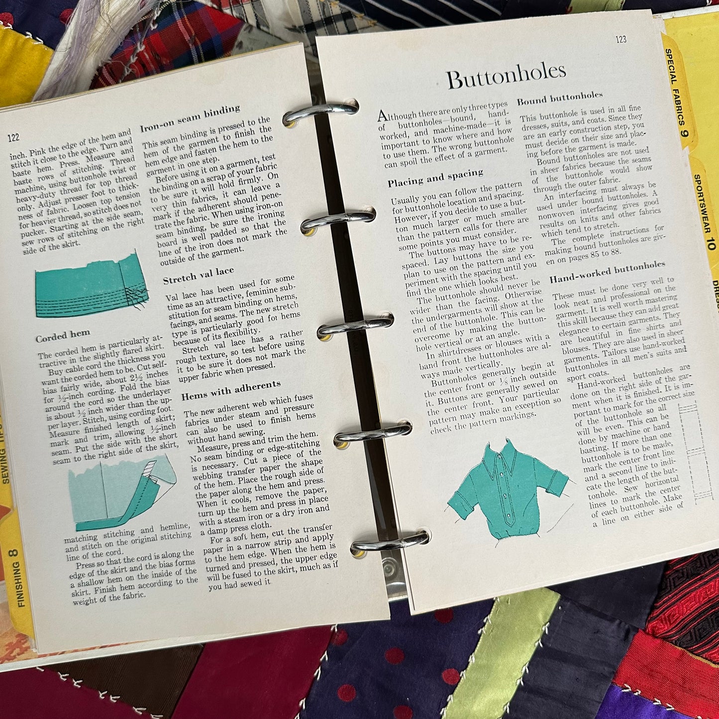 The 1970 Better Homes and Gardens Sewing Book Binder