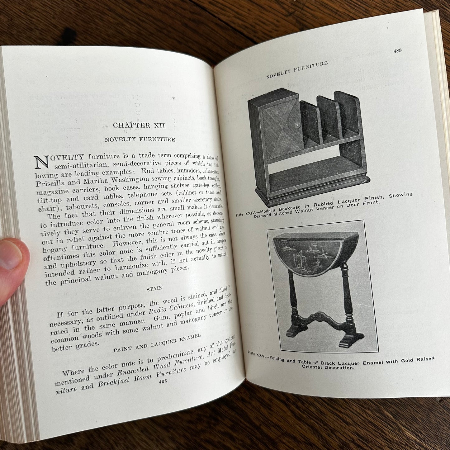 Furniture Finishing, Decoration & Patching, Pattou & Vaughn 1944 Hardcover Book