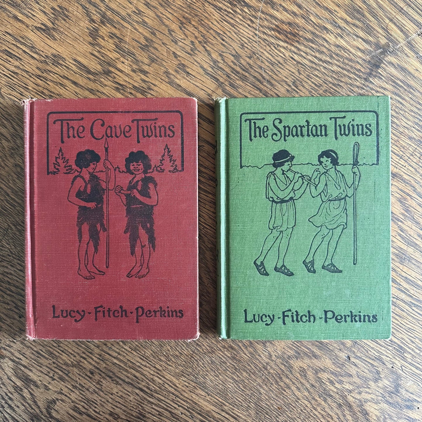 Set of 6 Antique Lucy Fitch-Perkins Twins Books!