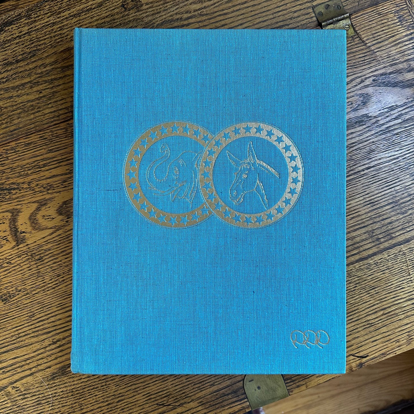 A Set of 4 Vintage Coffee Table Books in Shades of Green and Blue!