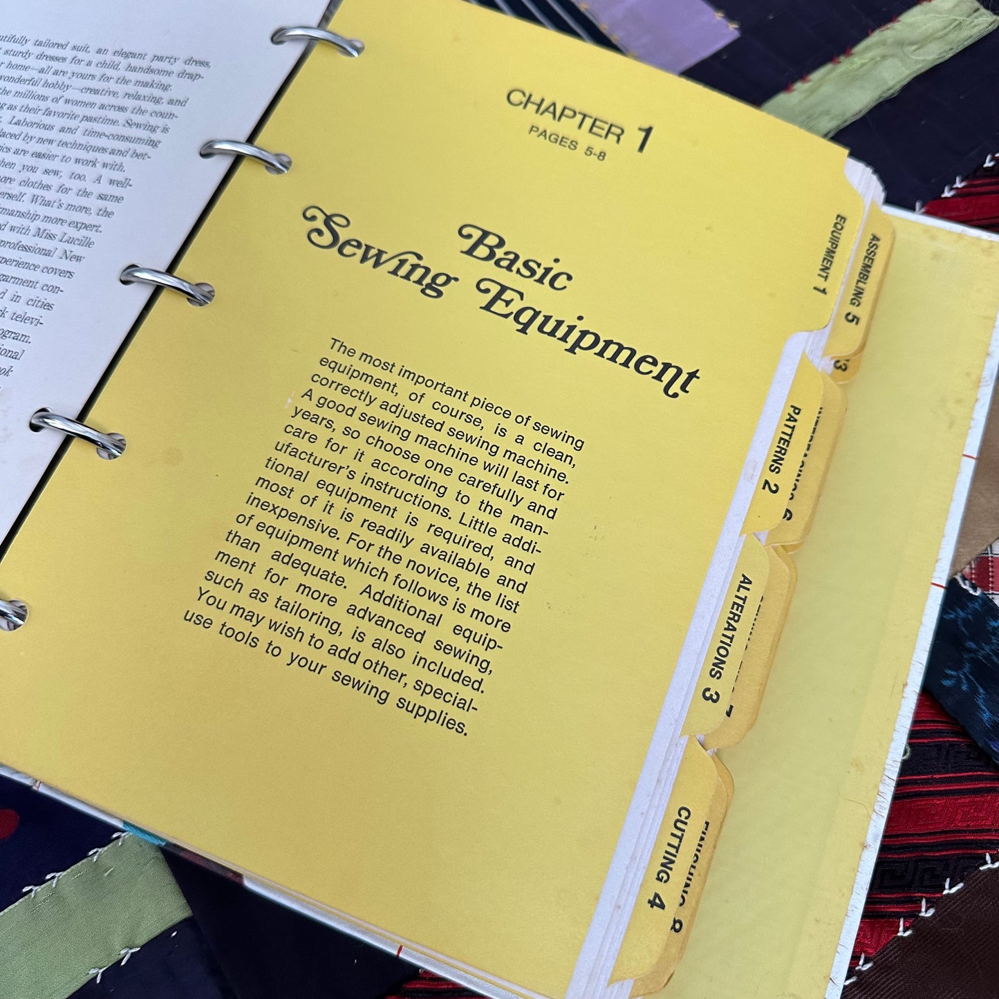 The 1970 Better Homes and Gardens Sewing Book Binder