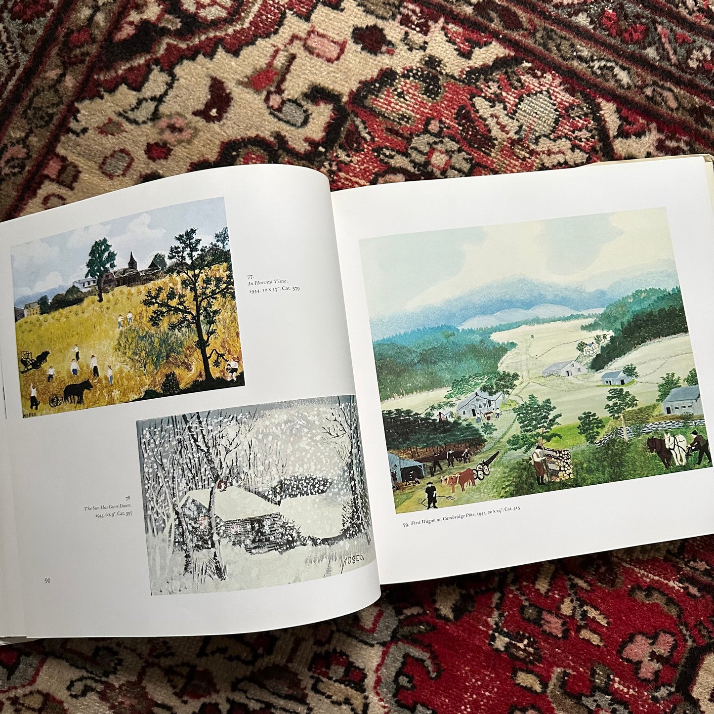 Otto Kallir’s Giant, Vintage Book of Grandma Moses’ Art!