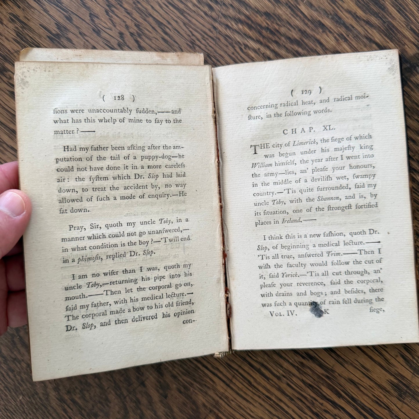 Antique Leather Bound Books Set of 5 | 1700s–1900s Decor Collection | Tristram Shandy 1772 | Fielding 1782 | Crandall 1909 | Apothecary Book
