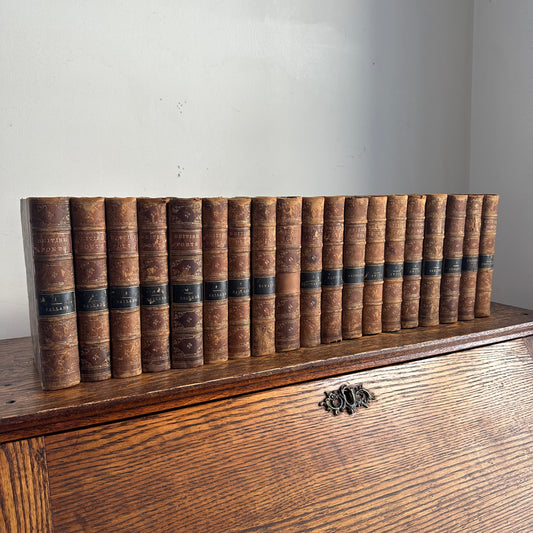 Collection of 19 Volumes from The British Poets Series - 1854-59