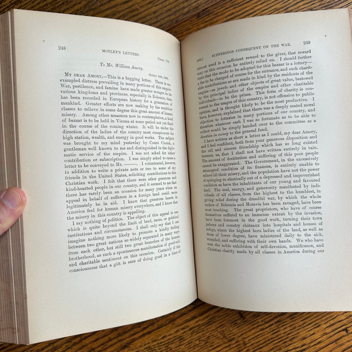19th Century Books with Leather Covers & Marbled Page Ends