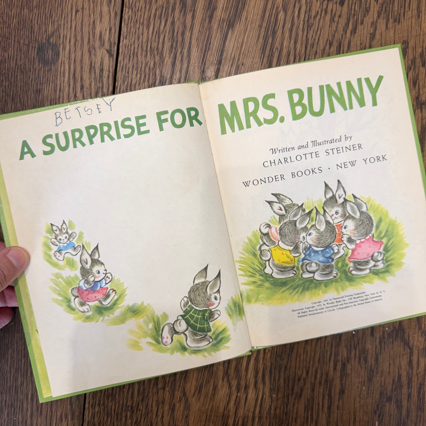Vintage Wonder Books for Kids - Set of 11 Illustrated Children’s Books - 1940s 1950s - Nursery Story Books / Mid-Century