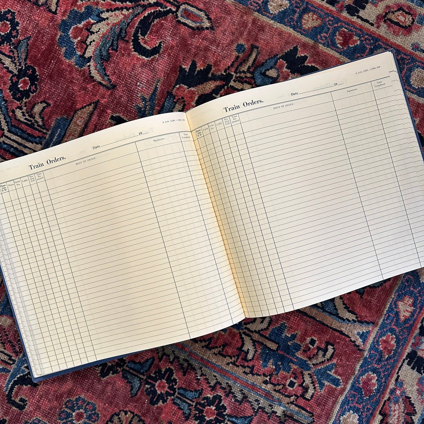 Vintage Mid-Century Boston & Maine Train Ledger - Unused!