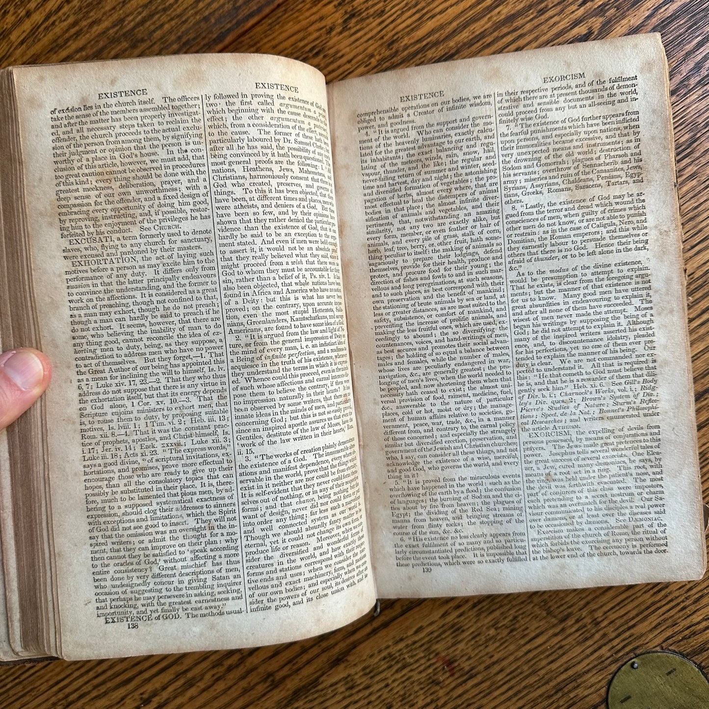 A Collection of 5 Leather-Bound 19th Century Books of Religion