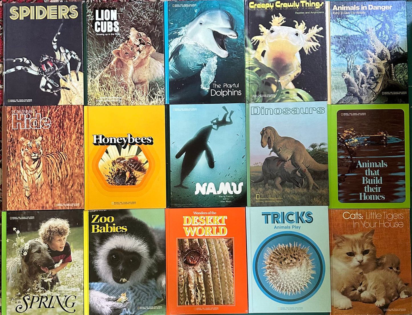 A Set of 15 Vintage 1970s Books for Young Explorers from NatGeo!