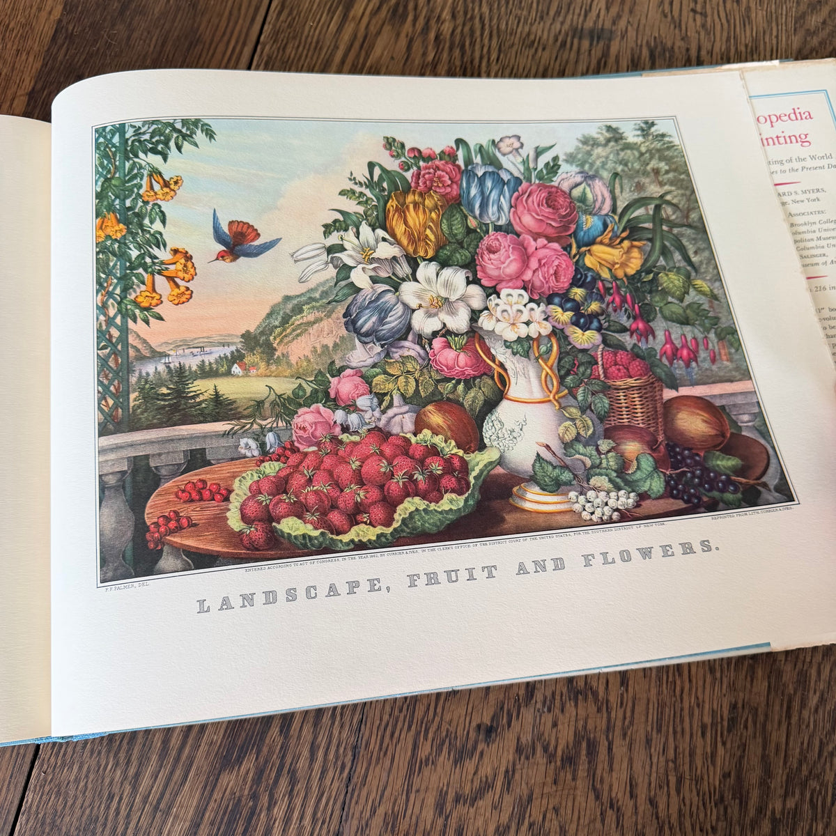 A Currier & Ives Treasury 1955 Colin Simkin | 80 Full Color Prints Americana Art Book Oversized 12x16 Vintage Coffee Table Book Independence Day Decor