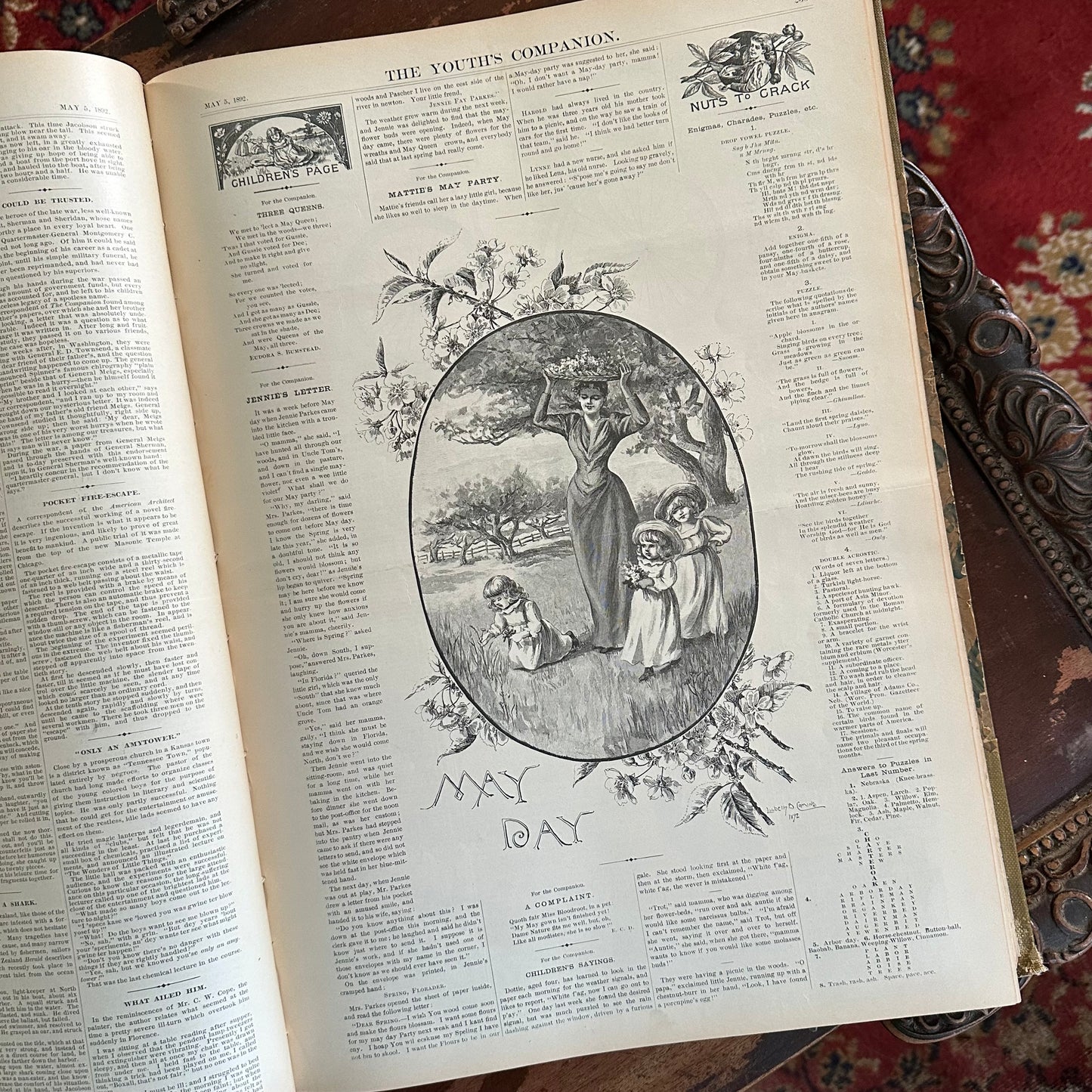 Complete Bound Year of The Youth’s Companion Newspapers - 1892