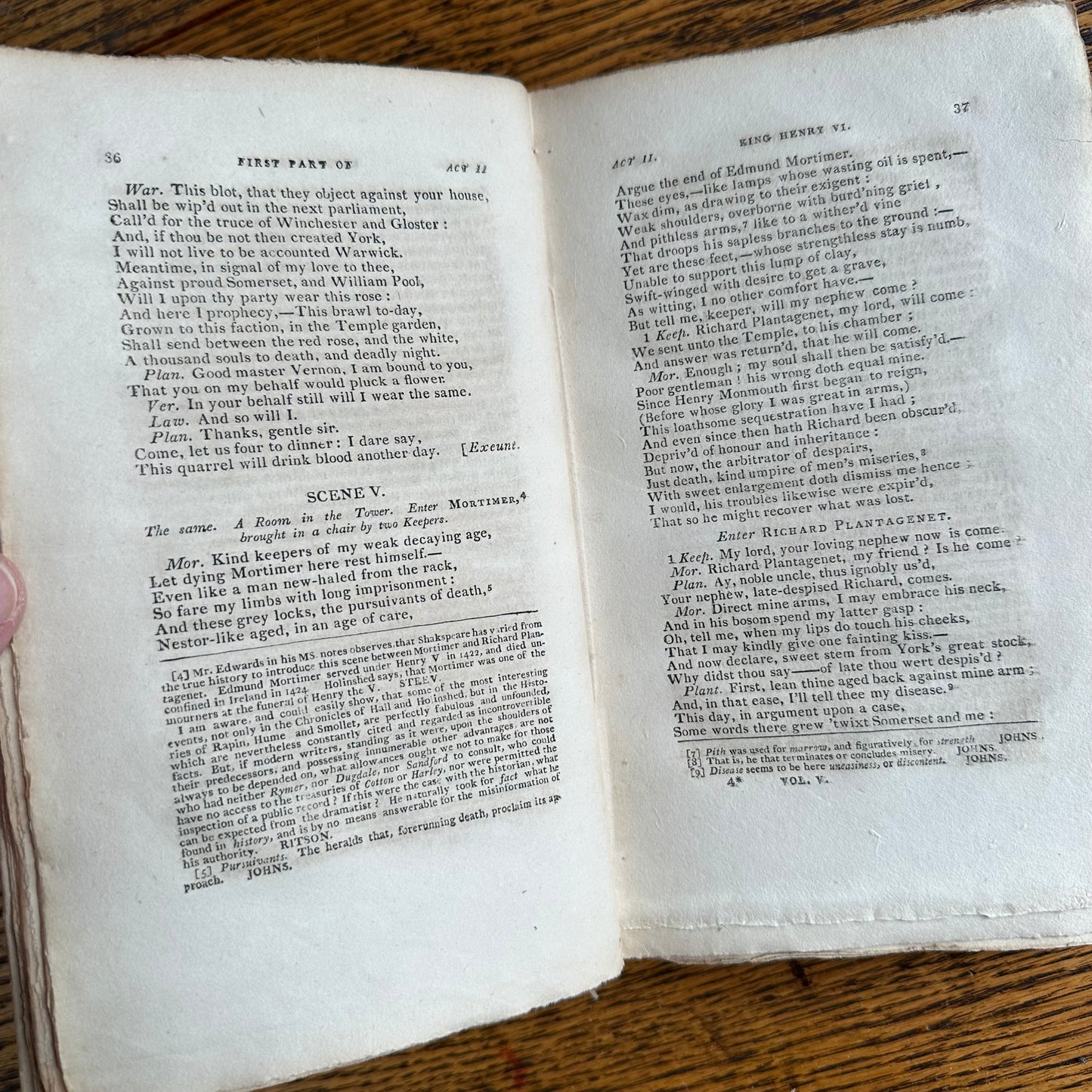 1810-1812 Complete Set of 9 Vols: The Plays of William Shakspeare