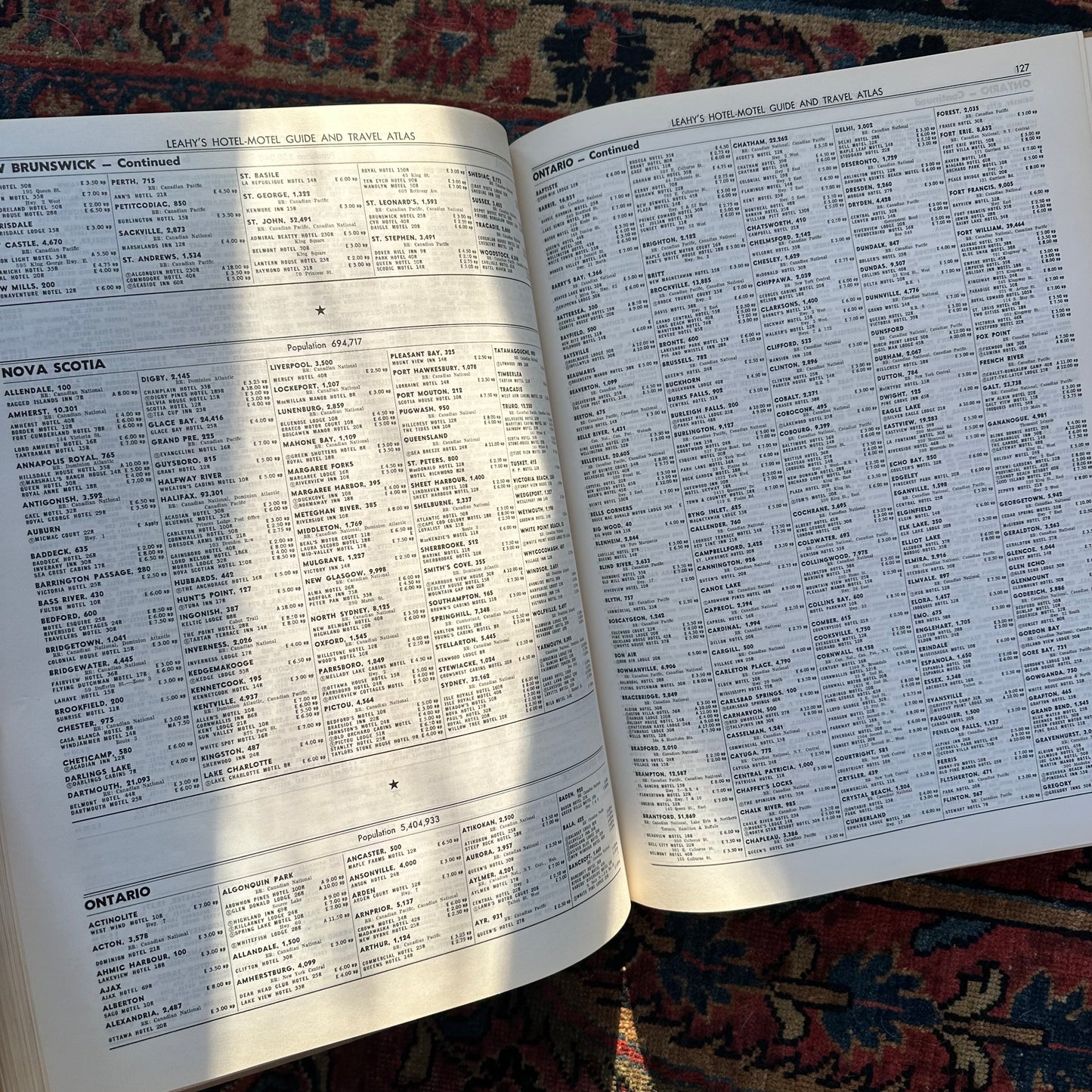 Leahy’s 1961 Hotel & Motel Guide and Travel Atlas