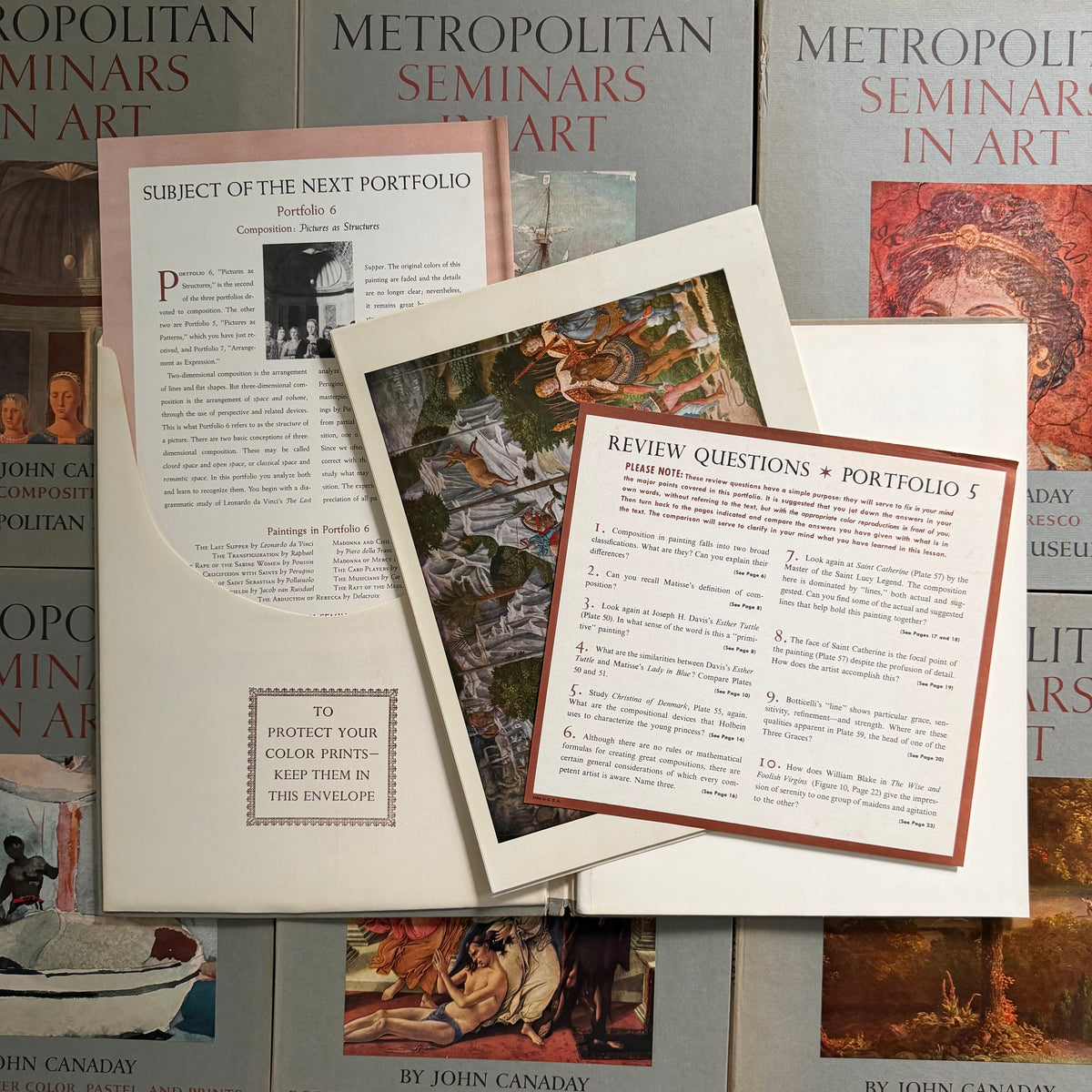 Metropolitan Seminars in Art, Complete 12-Portfolio Set, 1958–1959 — by John Canaday | Metropolitan Museum of Art, Book of the Month Club