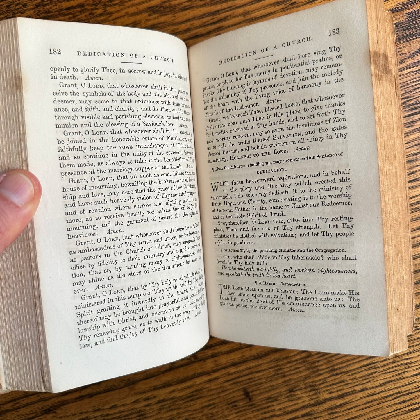 A Collection of 5 Leather-Bound 19th Century Books of Religion