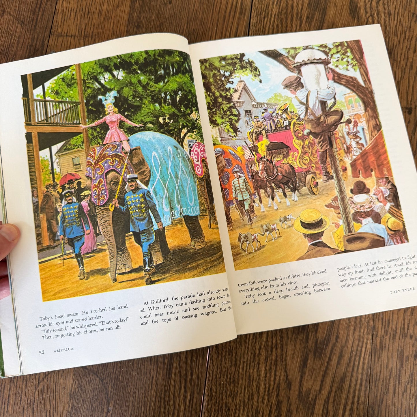 The Wonderful Worlds of Walt Disney: America 1965 Golden Press | Vintage Disney Illustrated Book 256 Pages Americana Travel Story Art Book