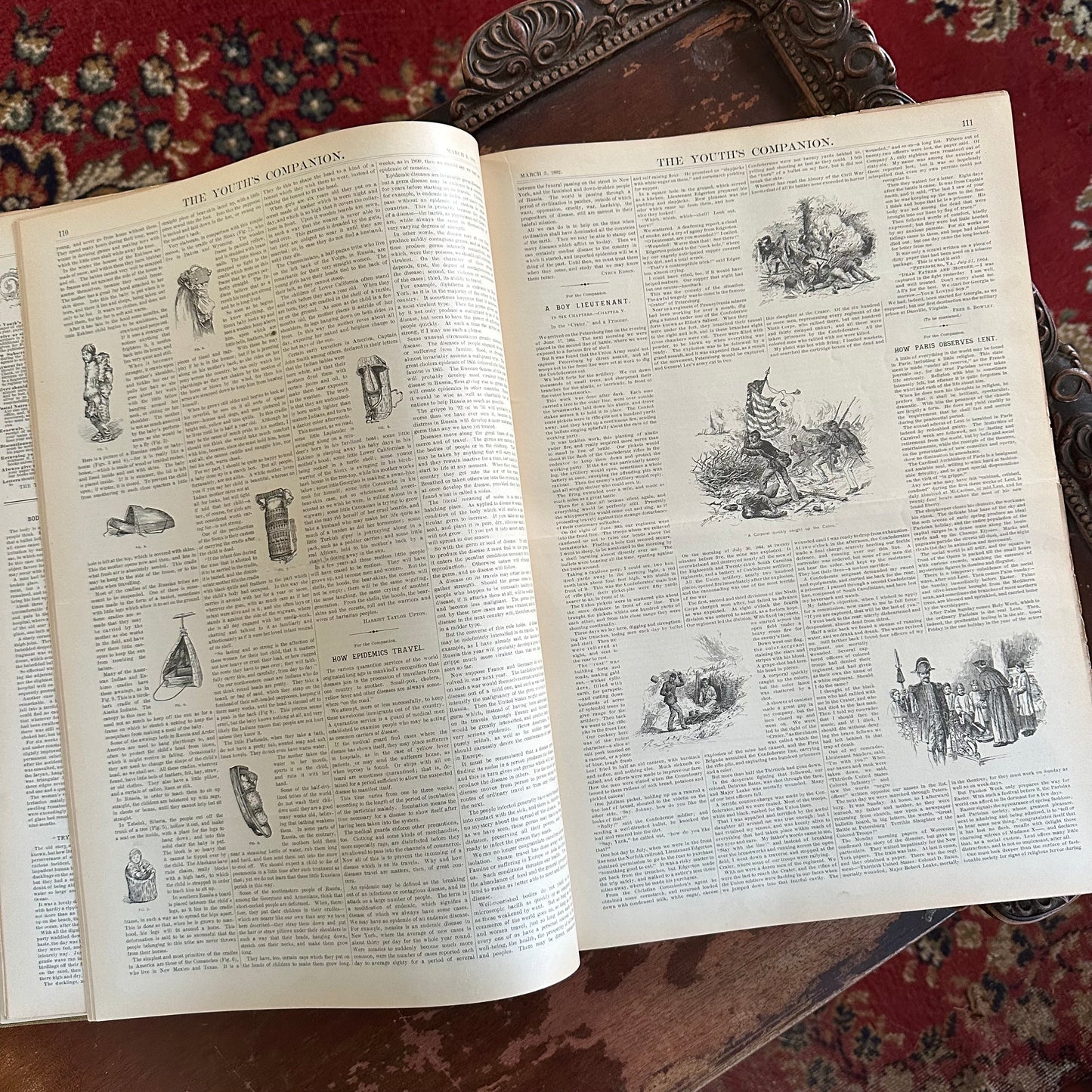 Complete Bound Year of The Youth’s Companion Newspapers - 1892