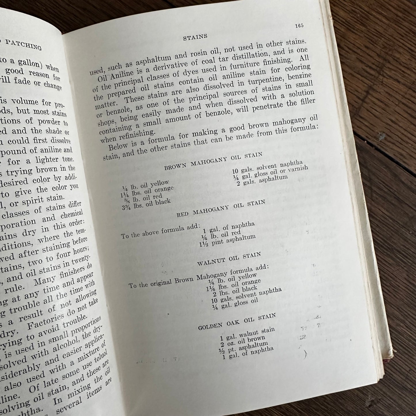 Furniture Finishing, Decoration & Patching, Pattou & Vaughn 1944 Hardcover Book