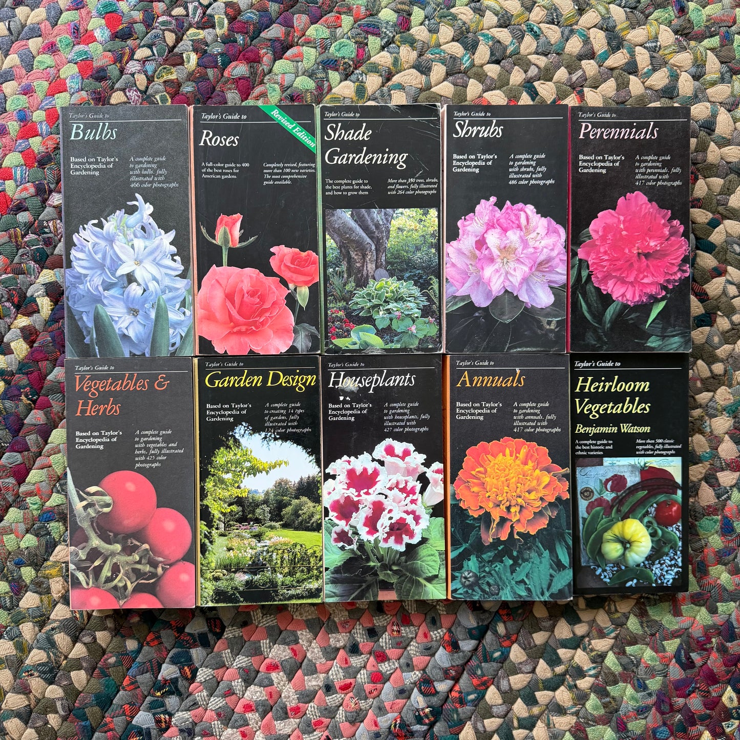 Taylor’s Guides to Gardening Set of 10 | Houghton Mifflin 1986–1996 | Bulbs Roses Herbs Houseplants Garden Design | Vintage Gardening Books