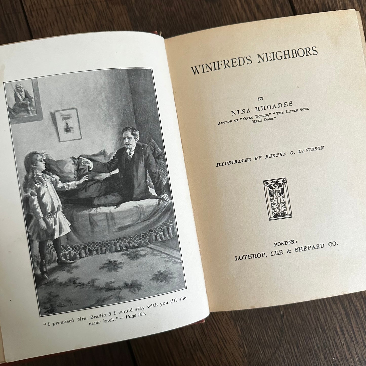 Set of 8 Nina Rhoades Antique Children’s Books (1901–1914) — Illustrated by Bertha Davidson Hoxie — Lothrop Lee & Shepard — Brick House Series