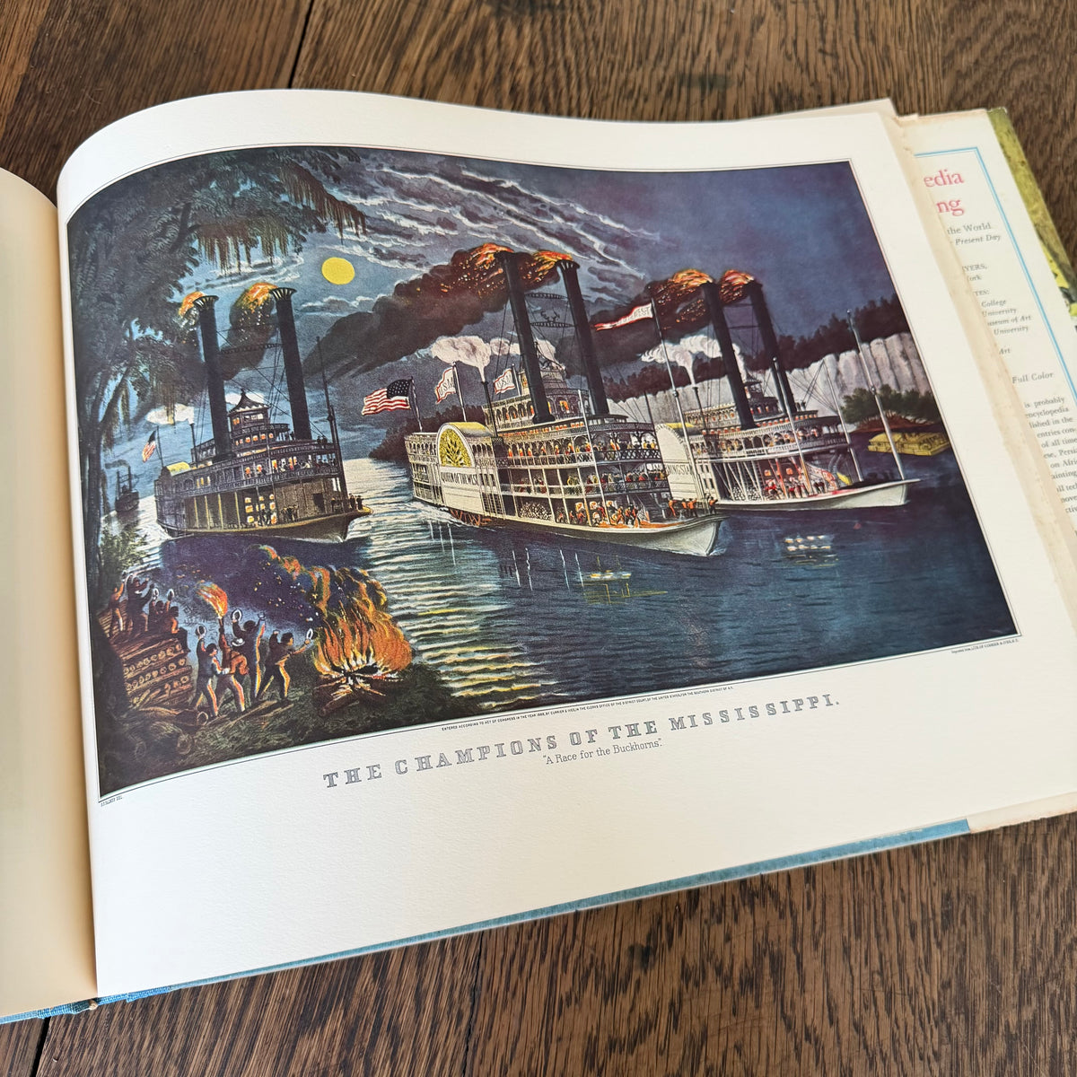 A Currier & Ives Treasury 1955 Colin Simkin | 80 Full Color Prints Americana Art Book Oversized 12x16 Vintage Coffee Table Book Independence Day Decor