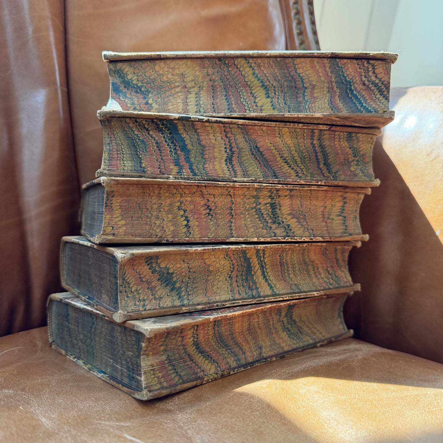 19th Century World Travel!  Prose Writings of Bayard Taylor - Set of 5, 1865-1868, G P Putnam New York, Antique Books, Half Leather, Marbled Edges
