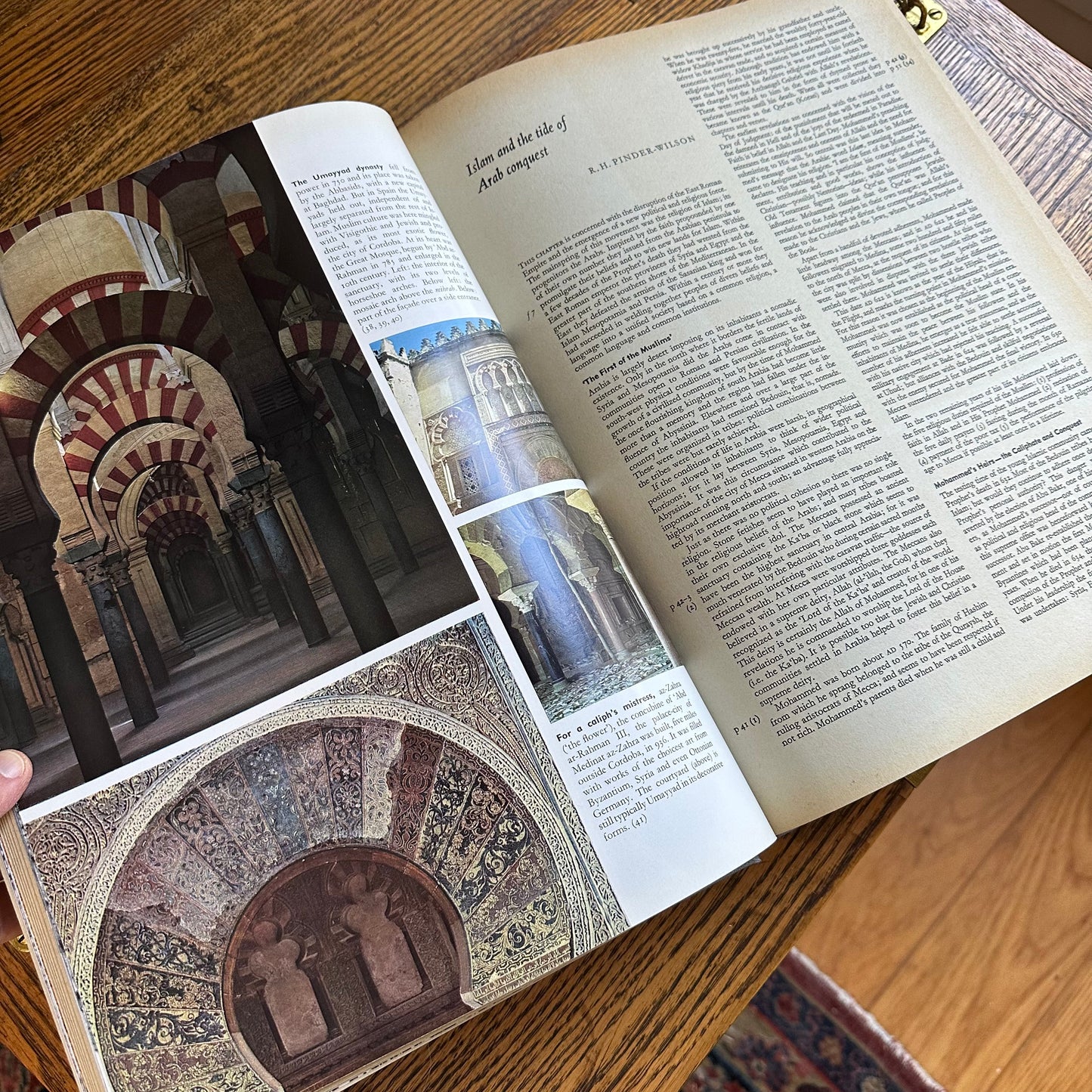 A Set of 4 Vintage Coffee Table Books in Shades of Green and Blue!