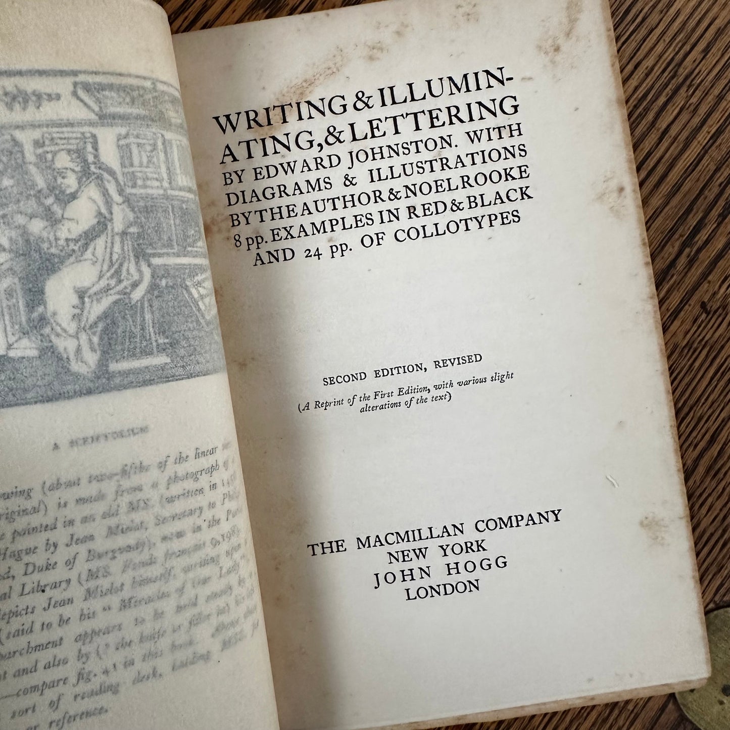 The Artistic Crafts Series of Technical Handbooks: Writing & Illuminating & Lettering by Edward Johnston | 1908 Vintage Calligraphy & Lettering Handbook | Macmillan