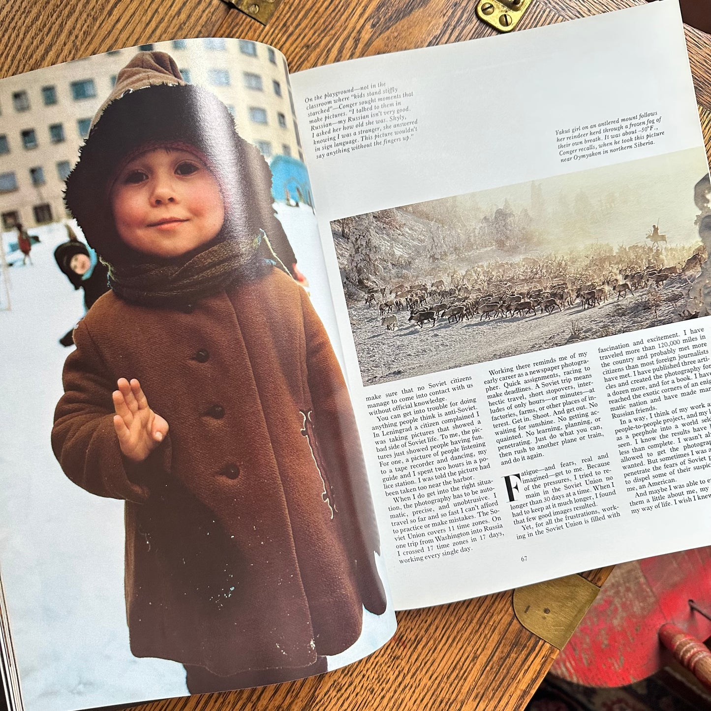 Stack of 6 Vintage NatGeo Coffee Table Books in Silver, White, and Black