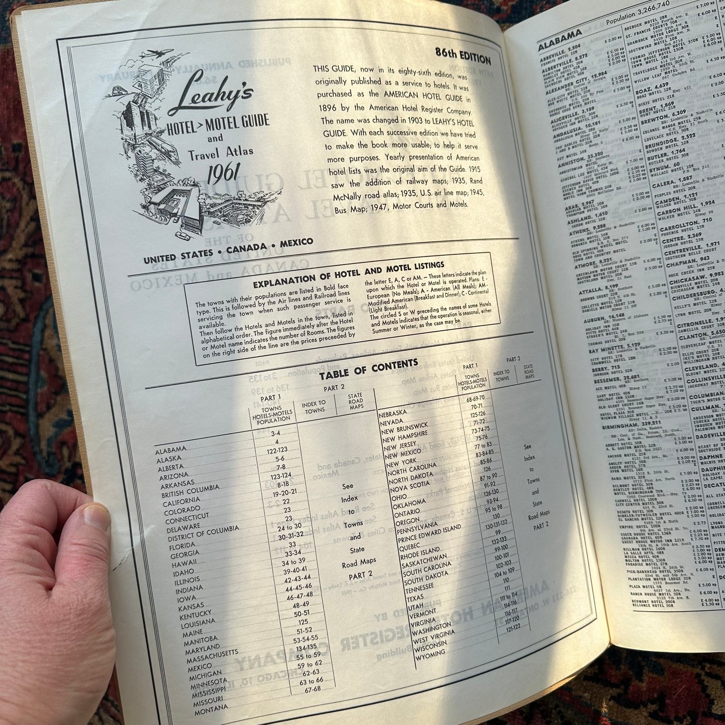Leahy’s 1961 Hotel & Motel Guide and Travel Atlas