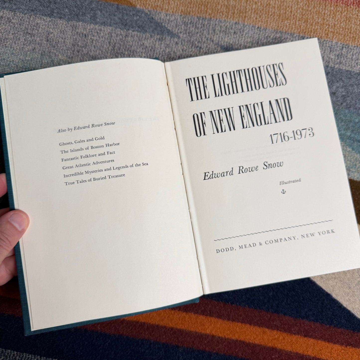 The Lighthouses of New England 1716–1973 | Edward Rowe Snow | First Edition 1973 | Maritime History | Lighthouse Reference | Dodd Mead
