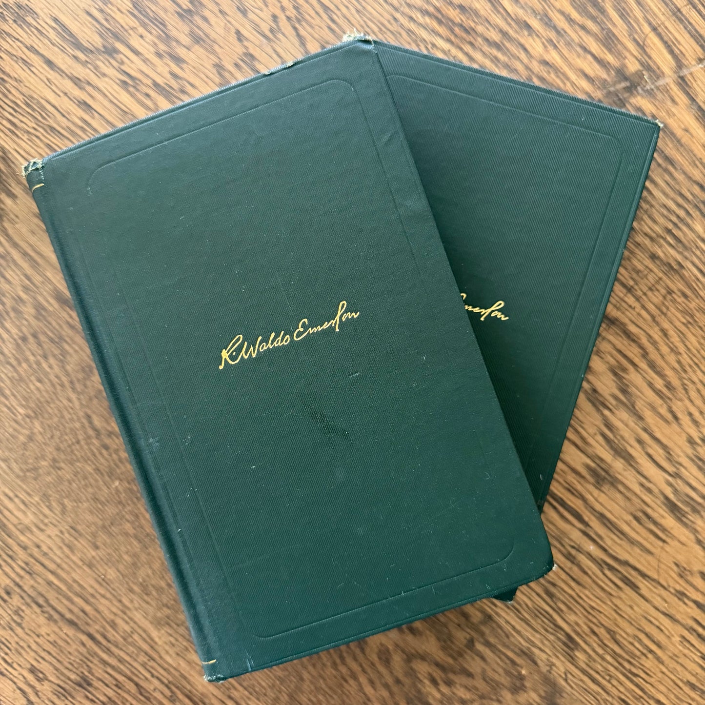 The Complete Works of Ralph Waldo Emerson Volumes 6 & 7 | Houghton Mifflin 1904 | Conduct of Life | Society and Solitude | Antique Book Set