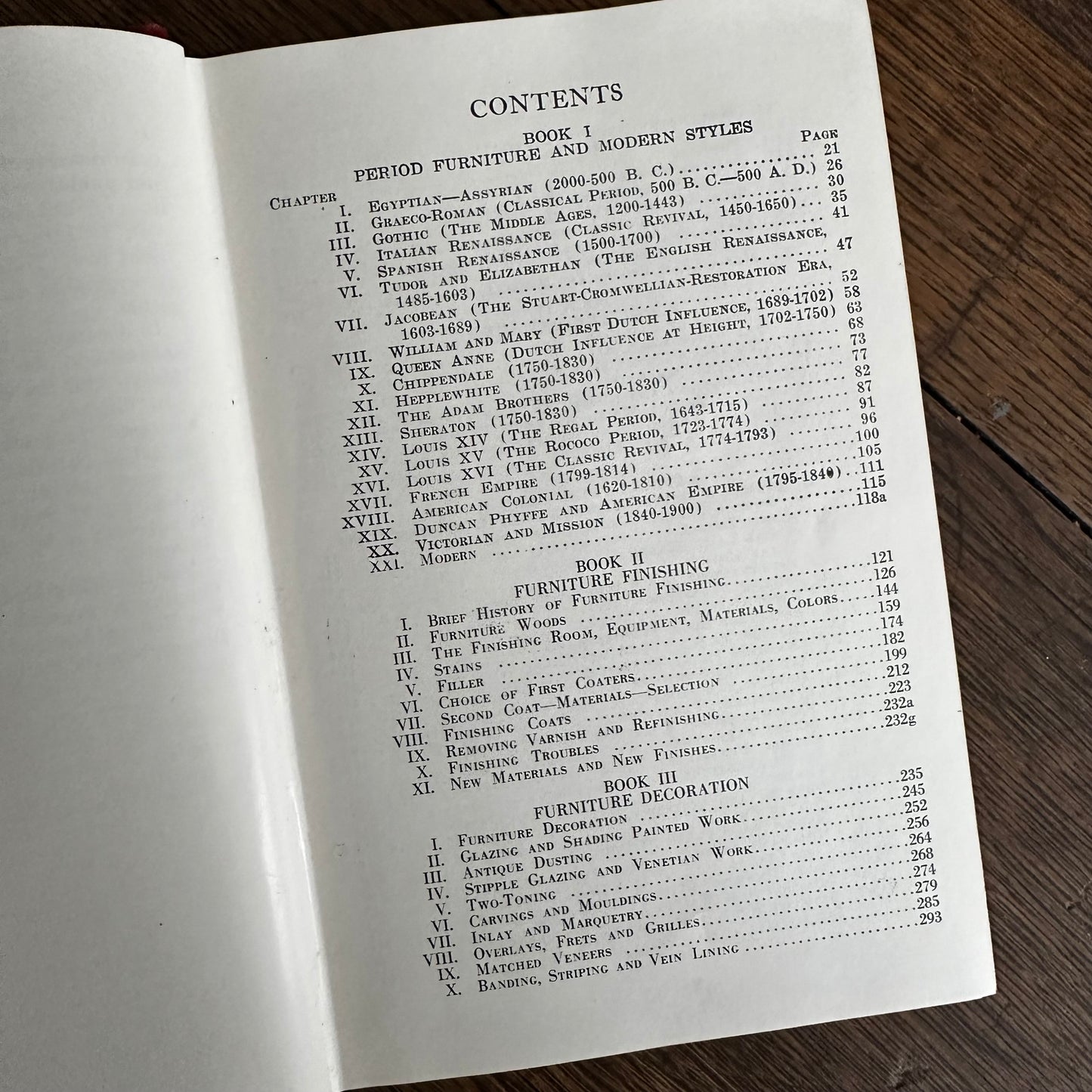 Furniture Finishing, Decoration & Patching, Pattou & Vaughn 1944 Hardcover Book