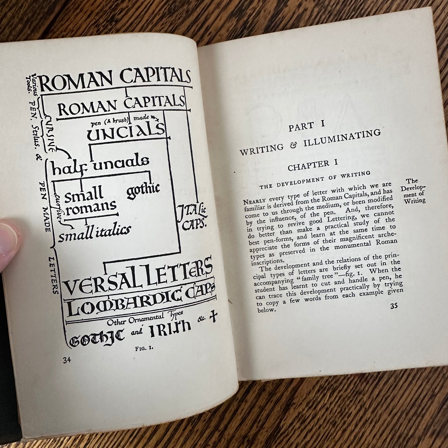 The Artistic Crafts Series of Technical Handbooks: Writing & Illuminating & Lettering by Edward Johnston | 1908 Vintage Calligraphy & Lettering Handbook | Macmillan