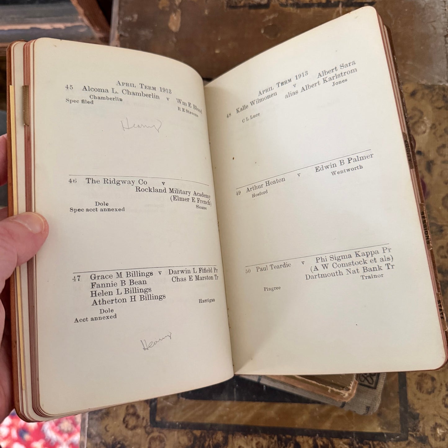 Victorian Autograph Albums 1889–1914 + 1930s Scrapbook + 1928 Ledger + NH Court Record Book Antique Paper Ephemera Collection