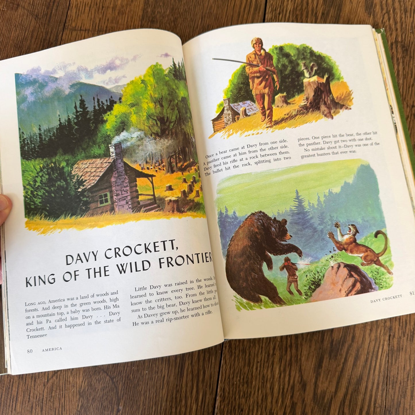 The Wonderful Worlds of Walt Disney: America 1965 Golden Press | Vintage Disney Illustrated Book 256 Pages Americana Travel Story Art Book