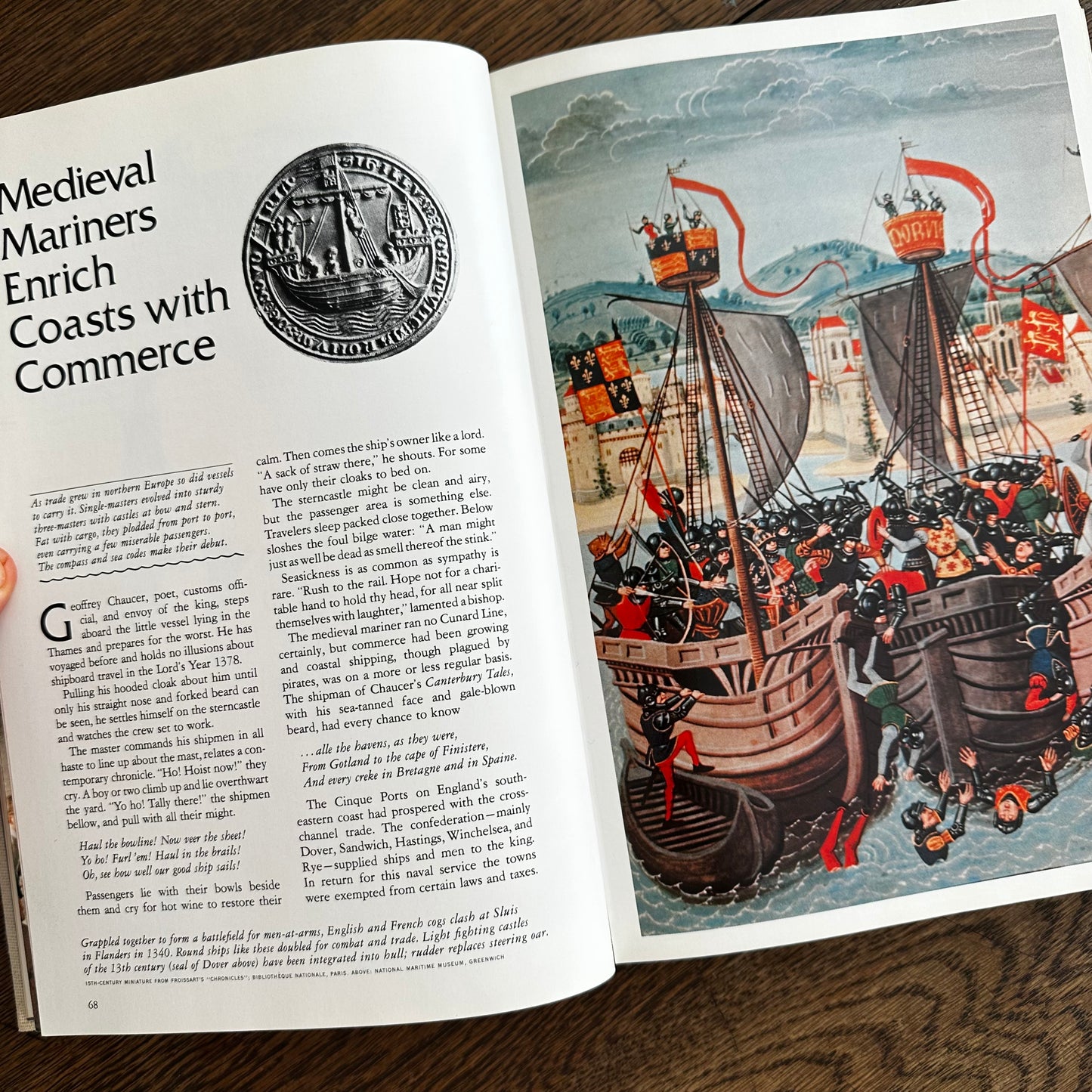 Men, Ships, and the Sea (1973) | National Geographic Society | Maritime History & Adventure Book