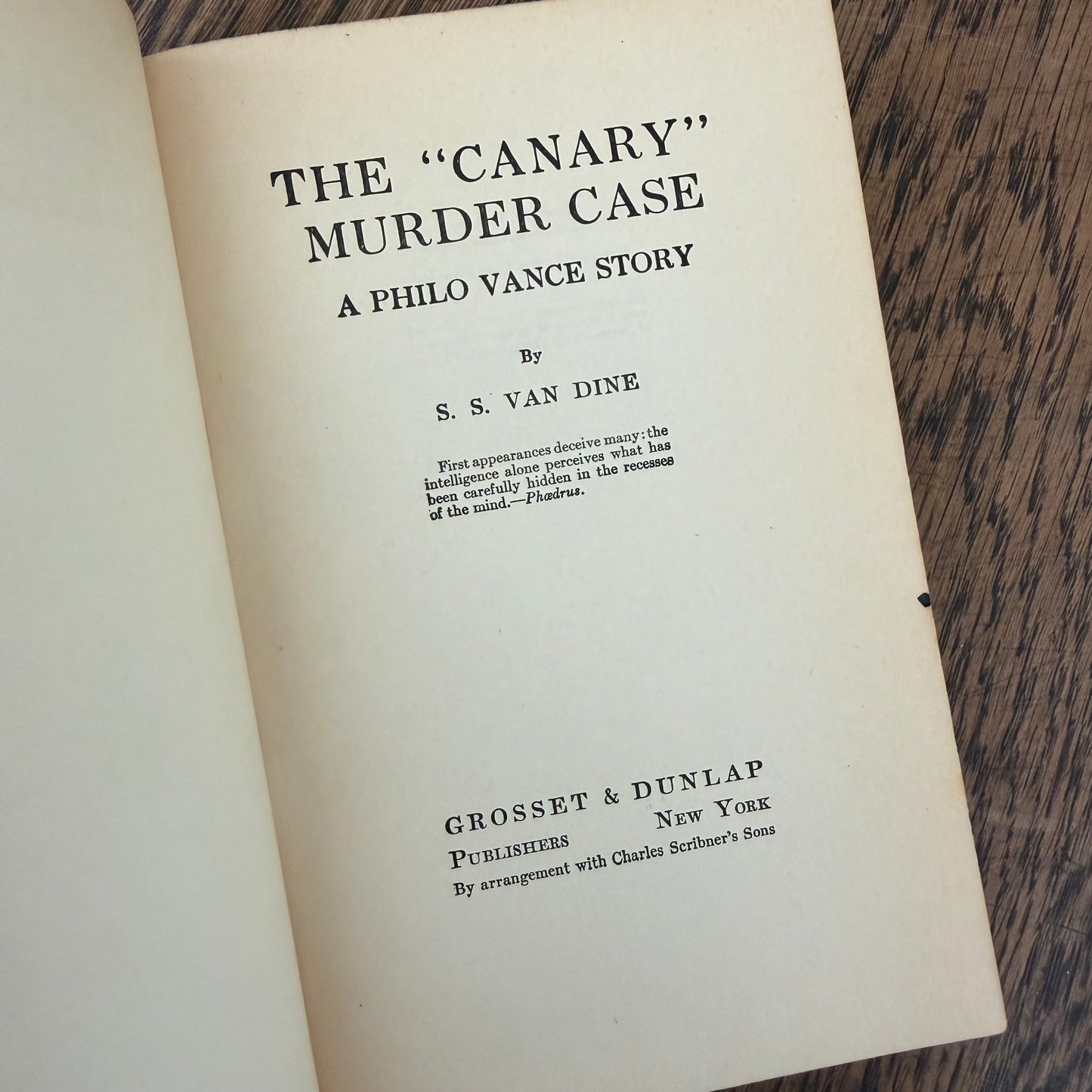 Set of 6 Philo Vance Vintage Mystery Books by S.S. Van Dine - 1927-1939