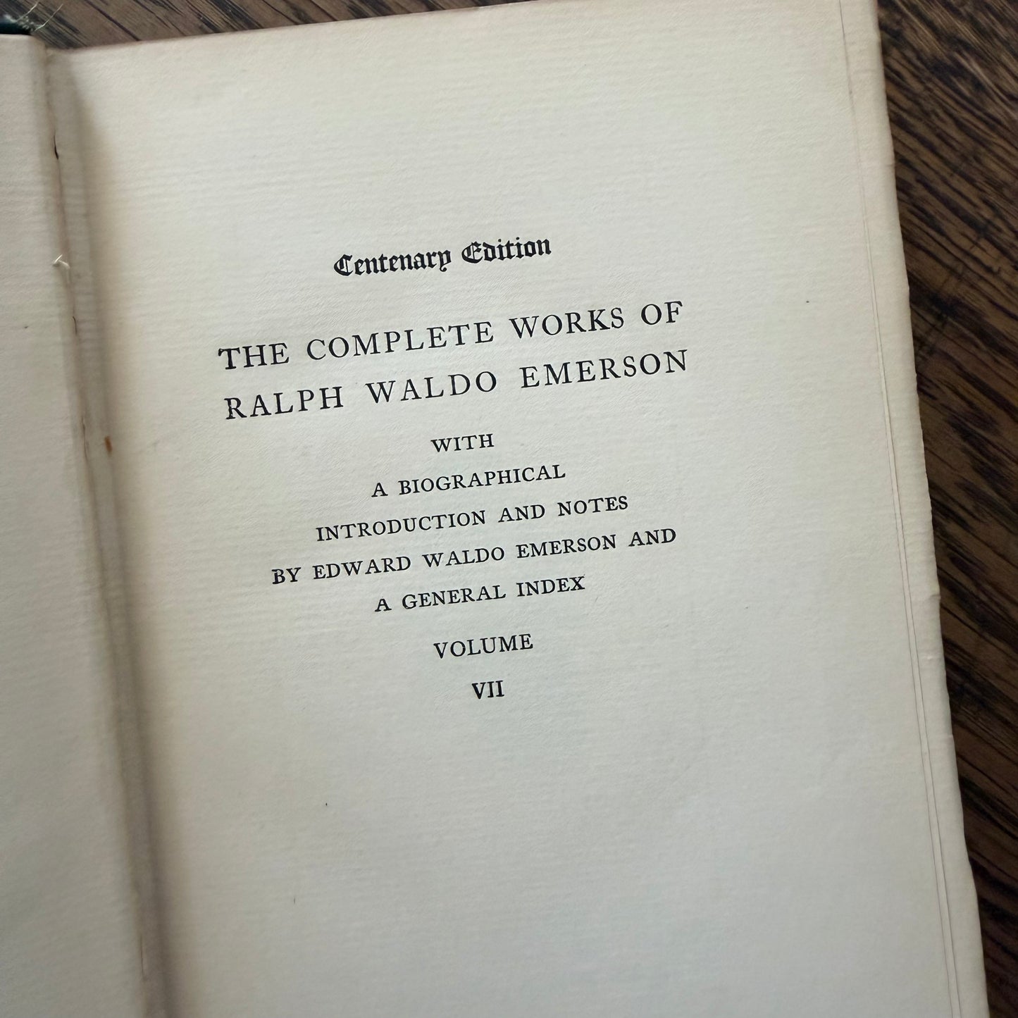 The Complete Works of Ralph Waldo Emerson Volumes 6 & 7 | Houghton Mifflin 1904 | Conduct of Life | Society and Solitude | Antique Book Set