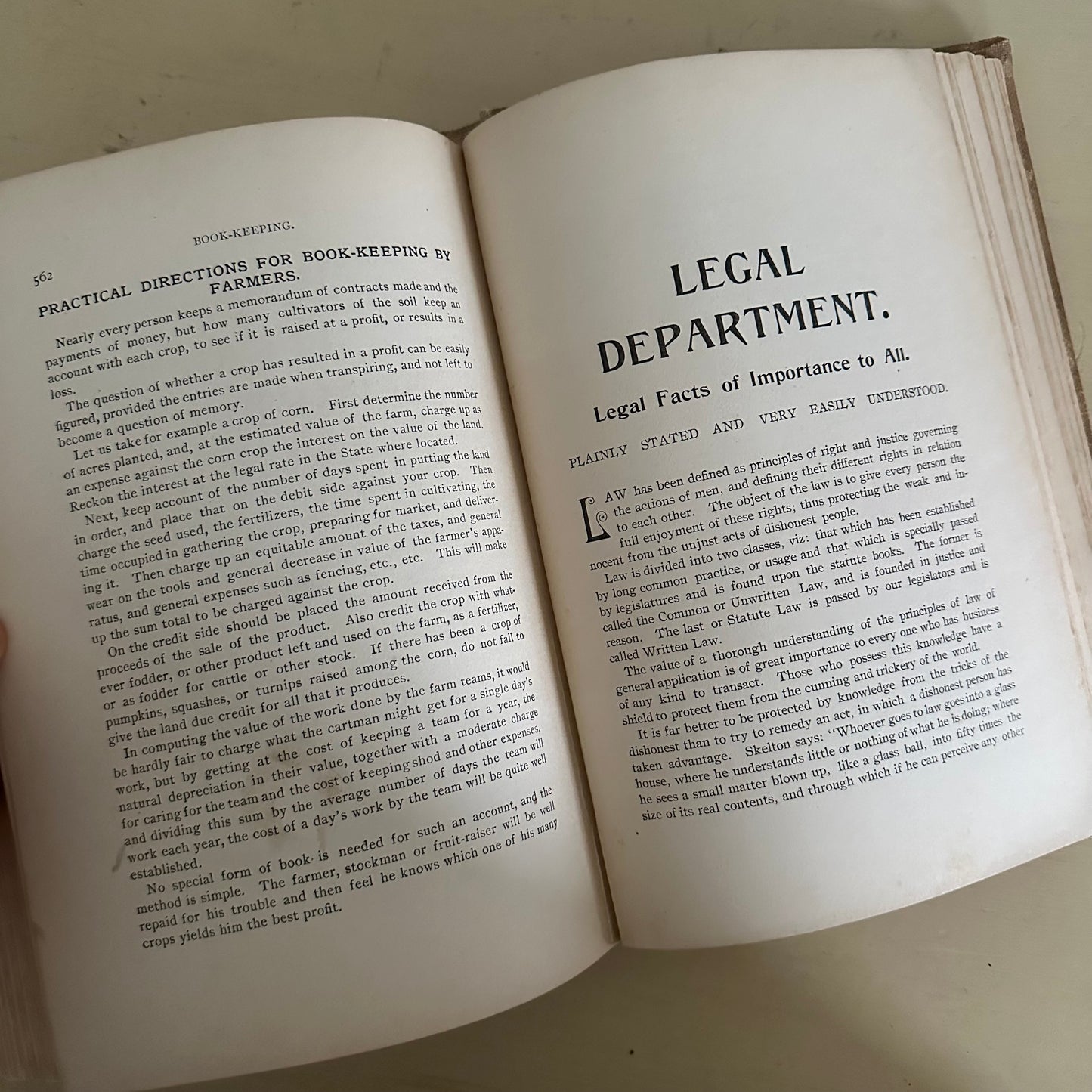 Hand-Book of Ready Reference for Farmers & Homesteaders - 1897