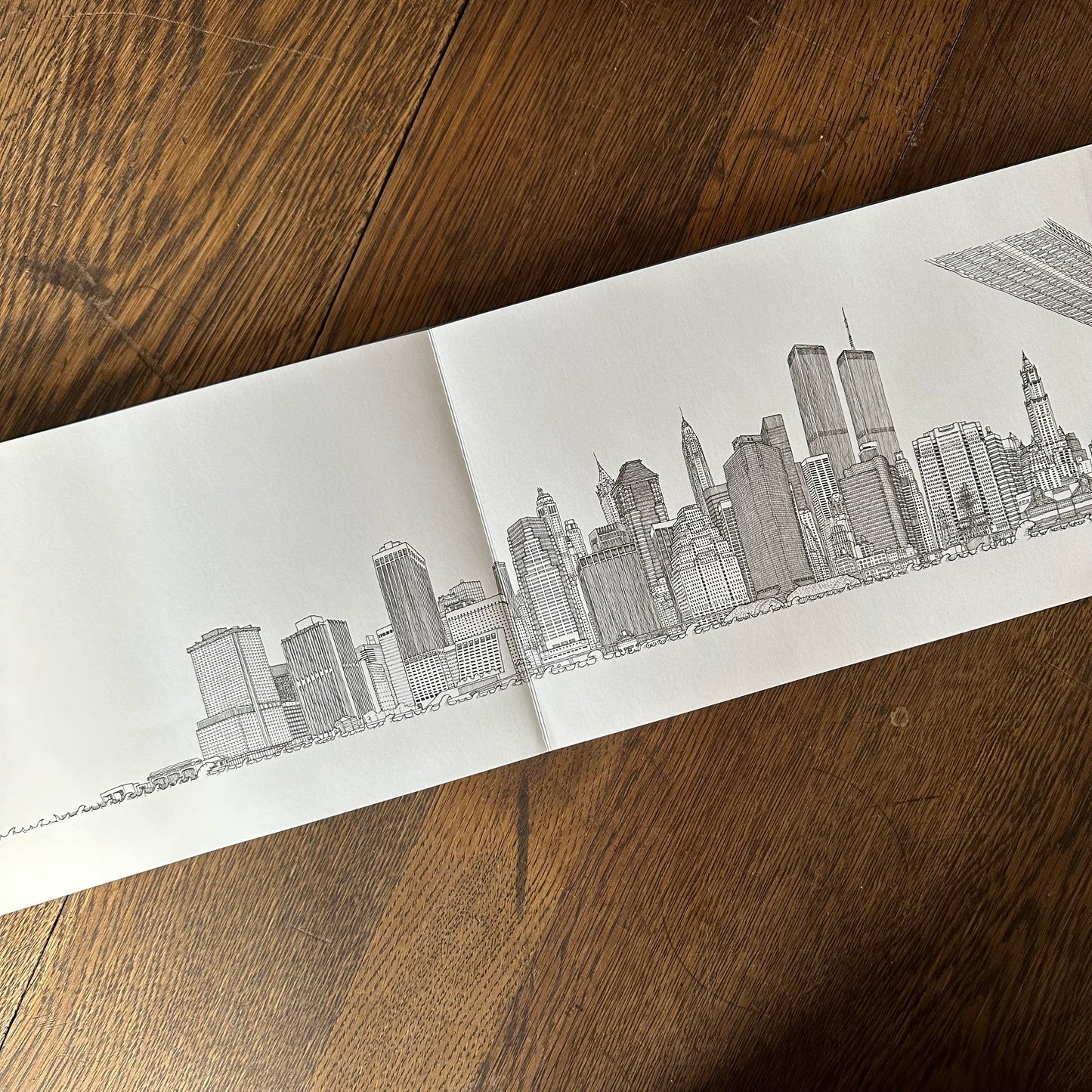 Manhattan Unfurled - Two 22ft. Panoramic Drawings - 2001