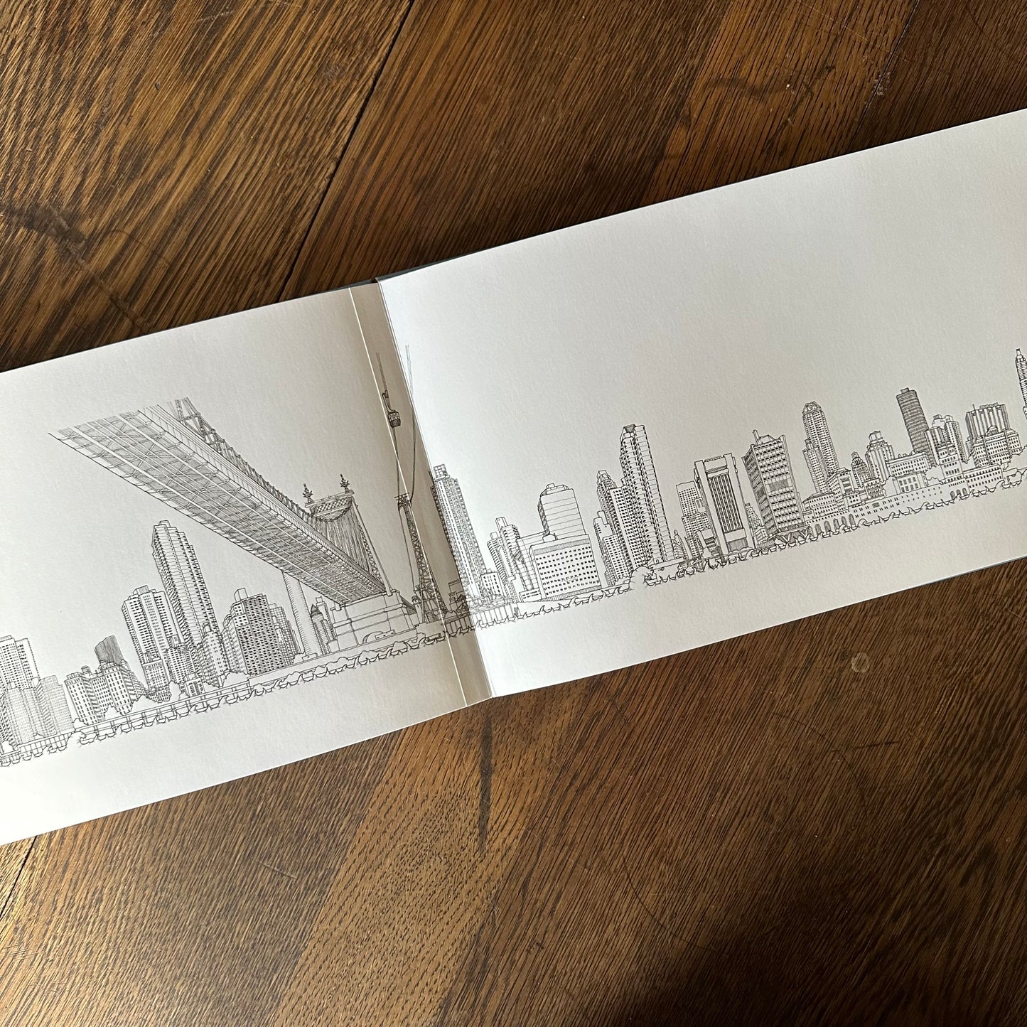 Manhattan Unfurled - Two 22ft. Panoramic Drawings - 2001