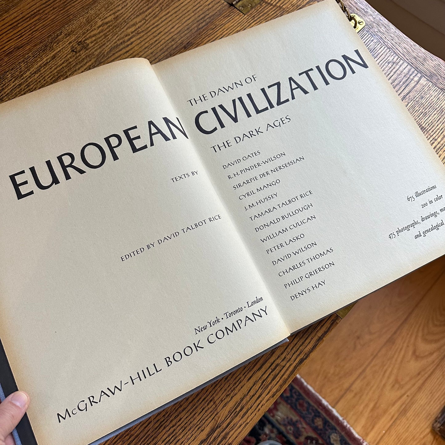 A Set of 4 Vintage Coffee Table Books in Shades of Green and Blue!